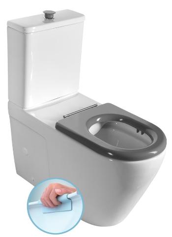 SAPHO MEDIC RIMLESS WC kombi mísa s nádržkou, spodní/zadní odpad, bílá MC102