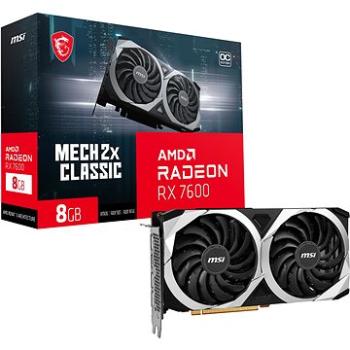 MSI Radeon RX 7600 MECH 2X CLASSIC 8G OC (RX 7600 MECH 2X CLASSIC 8G OC)