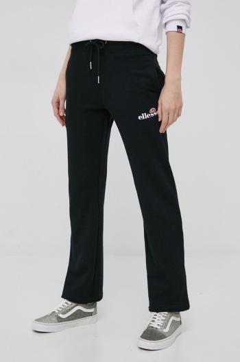 Kalhoty Ellesse dámské, černá barva, s aplikací