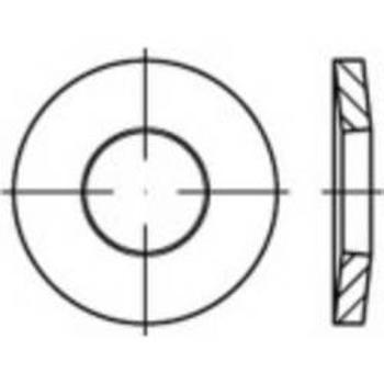 Konická pružná podložka TOOLCRAFT 138280, vnitřní Ø: 4 mm, pružinová ocel, 250 ks