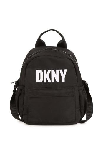 Dětský batoh Dkny černá barva, malý, s potiskem