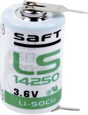 Speciální typ baterie 1/2 AA pájecí kolíky ve tvaru U lithiová, Saft LS 14250 2PF, 1200 mAh, 3.6 V, 1 ks