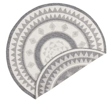 NORTHRUGS - Hanse Home koberce Kusový koberec Twin Supreme 103413 Jamaica grey creme kruh - 140x140 (průměr) kruh cm Šedá