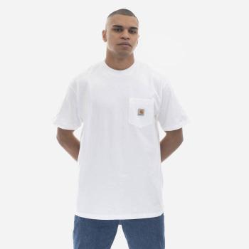 Pánské tričko Carhartt WIP S / S Local Pocket T-košile I030672 WHITE / BLACK