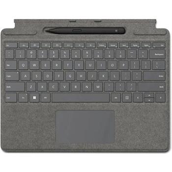 Microsoft Surface  Pro X/Pro 8/Pro 9 Signature Keyboard + Pen Platinum ENG (8X6-00087)