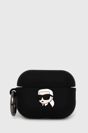 Kryt na airpods Karl Lagerfeld AirPods Pro 2 černá barva