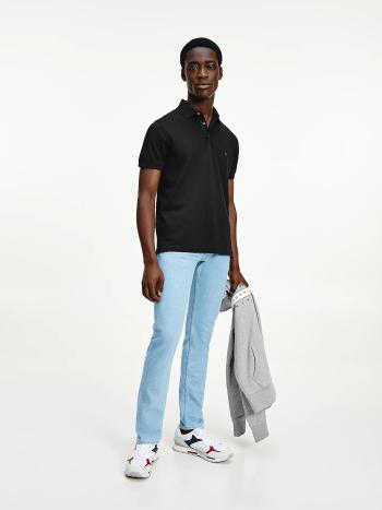 Tommy Hilfiger pánské černé polo tričko - M (BDS)