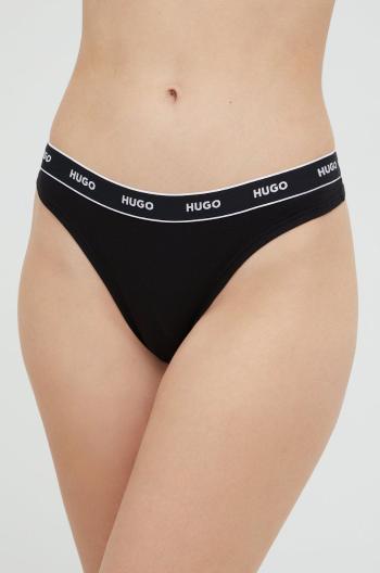 Tanga HUGO (3-pack) bílá barva, 50469681