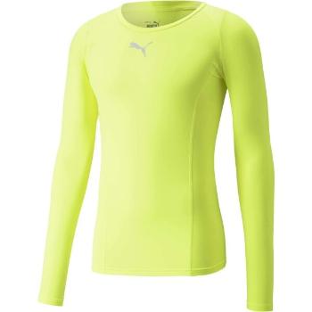 Puma LIGA BASELAYER TEE LS Pánské funkční triko, žlutá, velikost L