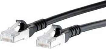 Síťový kabel RJ45 Metz Connect 1308452000-E, CAT 6A, S/FTP, 2.00 m, černá