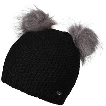 Lewro COALLA Dívčí pletená čepice, černá, velikost 12-15