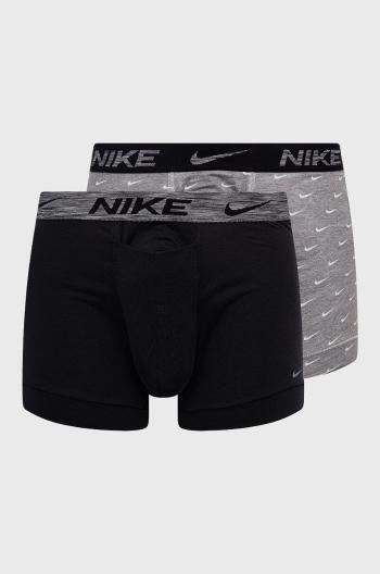 Boxerky Nike (2-pak) pánské, šedá barva
