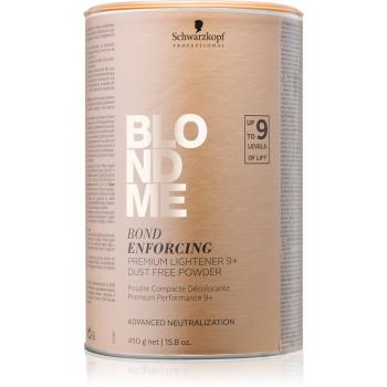 Schwarzkopf Professional Blondme Bond Enforcing prémiový zesvětlující 9+ bezprašný pudr pro profesionální použití 450 g