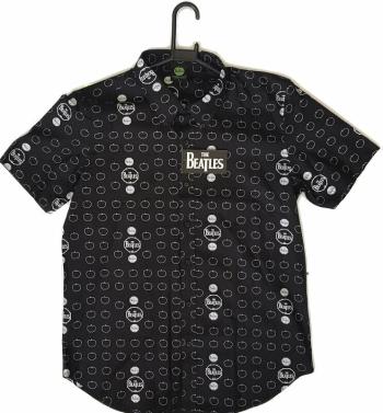 The Beatles Polokošile Drum and Apples Black XL