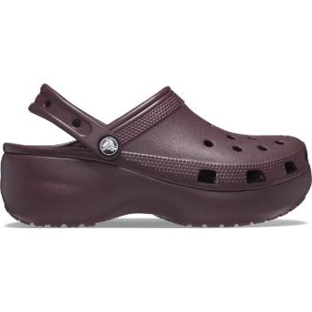 Crocs CLASSIC PLATFORM CLOG W  Dámské pantofle, vínová, velikost 38/39