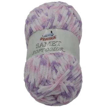 Samet Soft color 100g - 11 růžová, fialová, bílá (7105)