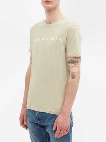 Calvin Klein pánské olivově zelené tričko - S (RB8)