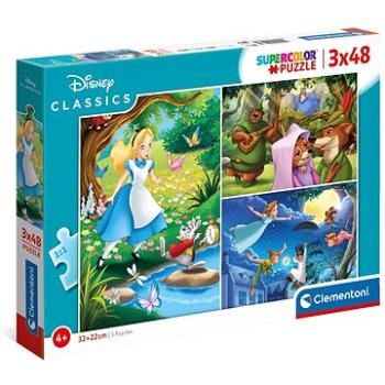 Clementoni Puzzle Disney klasika 3x48 dílků (8005125252671)