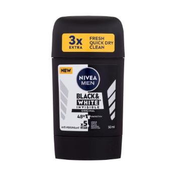 Nivea Men Invisible For Black & White Original Deostick 50 ml antiperspirant pro muže deostick