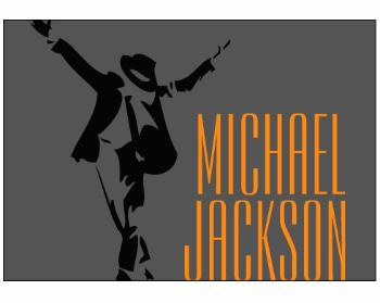 Plakát typ A4-A0 Michael Jackson