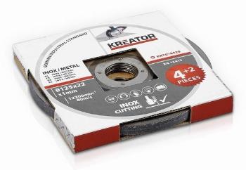 KREATOR KRT070420 - Řezný kotouč Nerez/Ocel 125 x 1,0mm 4 plus 2 (6ks)