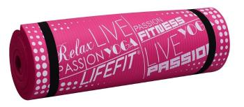 LIFEFIT YOGA MAT EXKLUZIV PLUS 180x60x1,5 cm světle růžová