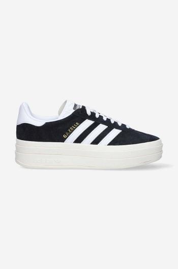 Sneakers boty adidas Originals W Gazelle Bold černá barva, HQ6912