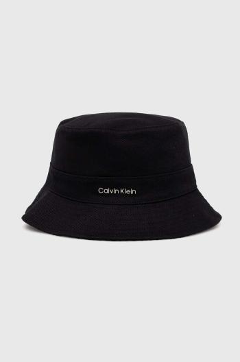 Oboustranný klobouk Calvin Klein černá barva, K60K612035