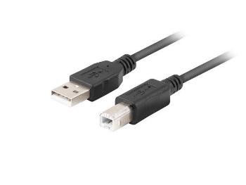 LANBERG USB-A (M) na USB-B (M) 2.0 kabel 1m, černý