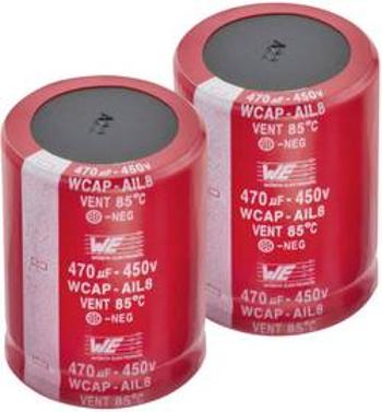 Elektrolytický kondenzátor Würth Elektronik WCAP-AI3H 861141486026, 10 mm, 450 V, 1 ks