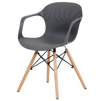 Jídelní židle DAGMAR šedá/buk