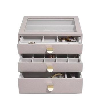 Stackers, Šperkovnice se šuplíky 3 v 1 Taupe Classic Drawers | šedobéžová (75886)