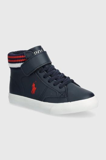 Dětské sneakers boty Polo Ralph Lauren tmavomodrá barva