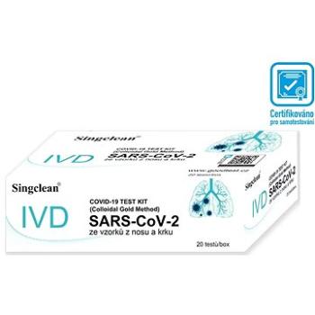 20x Singclean COVID-19 Antigen Test Kit z nosu a krku  (6936020115100)