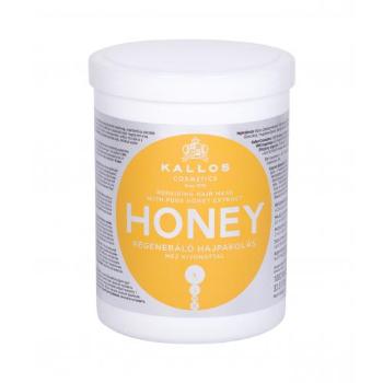 Kallos Cosmetics Honey 1000 ml maska na vlasy pro ženy na poškozené vlasy; na suché vlasy; na všechny typy vlasů