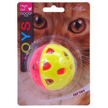 Hračka MAGIC CAT míček neonový jumbo s rolničkou 6cm