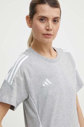 Tričko adidas Performance Tiro24 šedá barva, IR9355