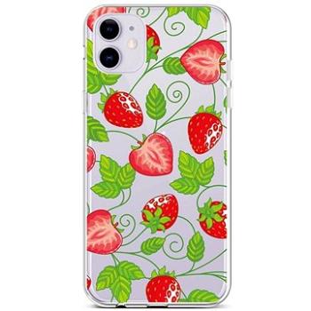 TopQ iPhone 11 silikon Strawberries 44998 (Sun-44998)