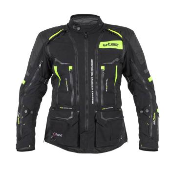 Moto bunda W-TEC Aircross Barva černá-fluo žlutá, Velikost M