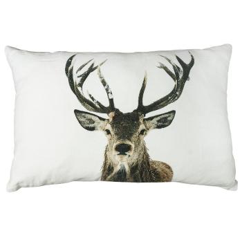 Veliký plátěný polštář Jelen Deer snow - 40*60cm GKGKEHS