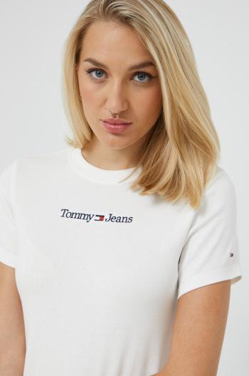 Tričko Tommy Jeans bílá barva