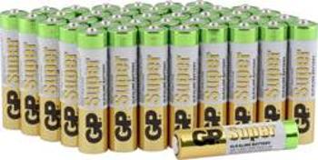 Mikrotužková baterie AAA alkalicko-manganová GP Batteries Super, 1.5 V, 40 ks