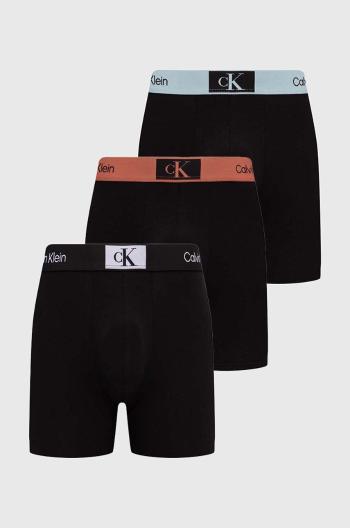 Boxerky Calvin Klein Underwear 3-pack pánské, černá barva, 000NB3529A