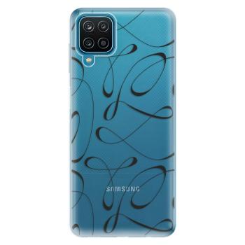 Odolné silikonové pouzdro iSaprio - Fancy - black - Samsung Galaxy A12