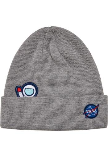 Mr. Tee NASA Embroidery Beanie heathergrey - UNI