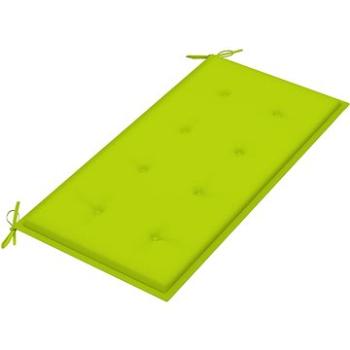 Poduška na zahradní lavici jasně zelená 100 x 50 x 4 cm textil (314076)