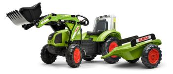 Traktor šlapací Claas Arion 430 s valníkem a přední lžící ze