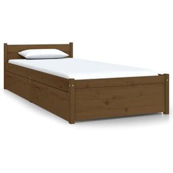 Rám postele se zásuvkami medově hnědý 75 × 190 cm Small Single, 3103476 (3103476)