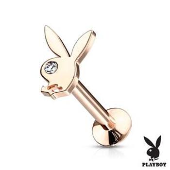 Šperky4U Zlacená labreta Playboy, tyčka 1,2 x 6 mm - LB0022-1206