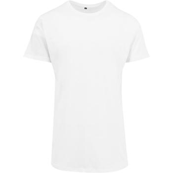 Build Your Brand Pánské tričko prodloužené délky - Bílá | M